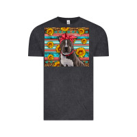 Vintage Black western pitbull Vintage Tee - Artiststas