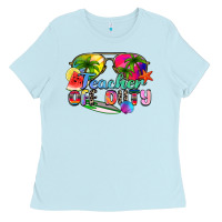 Baby Blue teacher off duty Ladies Tee - Zillion Design Studio
