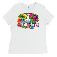 White teacher off duty Ladies Tee - Zillion Design Studio