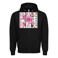 Black christmas vibes coffee Zipper Hoodie - MaliasSmallBusiness