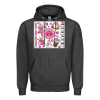 Charcoal Heather christmas vibes coffee Zipper Hoodie - MaliasSmallBusiness