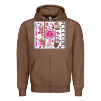 Chestnut christmas vibes coffee Zipper Hoodie - MaliasSmallBusiness