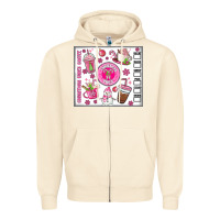 Sandshell christmas vibes coffee Zipper Hoodie - MaliasSmallBusiness