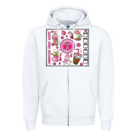White christmas vibes coffee Zipper Hoodie - MaliasSmallBusiness