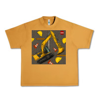 Peanut Butter excavator seamless pattern Urban Heavy Tee - BundleAndBundleShop