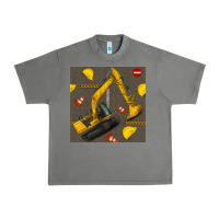 Tornado excavator seamless pattern Urban Heavy Tee - BundleAndBundleShop