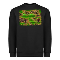 Black western leopard distressed background Heavyweight Sweatshirt - AdoDesignShop