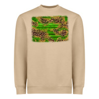 Western Leopard Distressed Background Heavyweight Sweatshirt | Teevron
