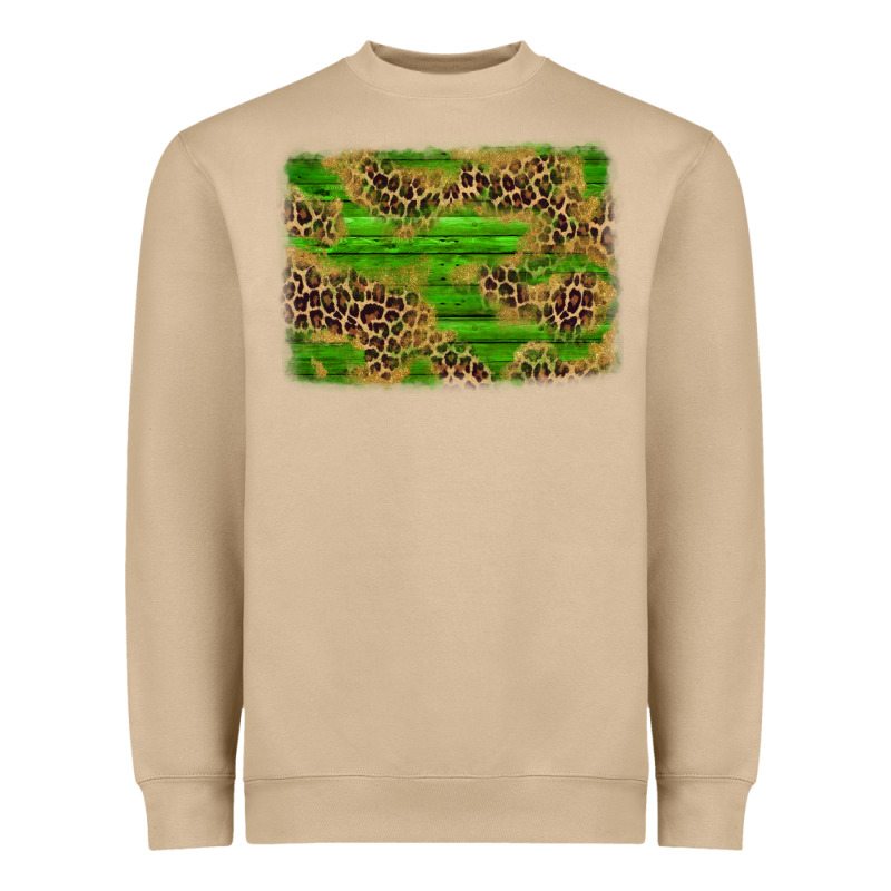 Western Leopard Distressed Background Heavyweight Sweatshirt by AdoDesignShop | Teevron
