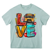 Arona love school bus Heavy Core Tee - texasbilliewilder