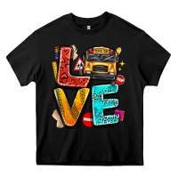 Black love school bus Heavy Core Tee - texasbilliewilder