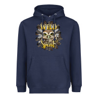 Navy wild spirit owl Heavyweight Hoodie - BarkalooDesign