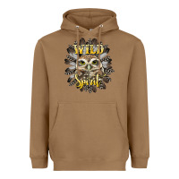 Toasted Coconut wild spirit owl Heavyweight Hoodie - BarkalooDesign