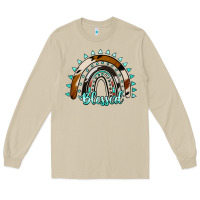 Mushroom blessed rainbow cowhide aztec Long Sleeve Tee - Jasminsmagicworld