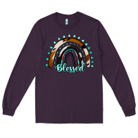Plum blessed rainbow cowhide aztec Long Sleeve Tee - Jasminsmagicworld