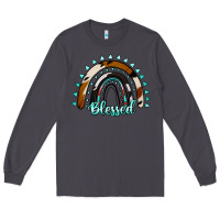 Smoke blessed rainbow cowhide aztec Long Sleeve Tee - Jasminsmagicworld