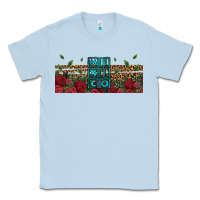 Dusty Blue mexico with roses Classic Tee - Jasminsmagicworld