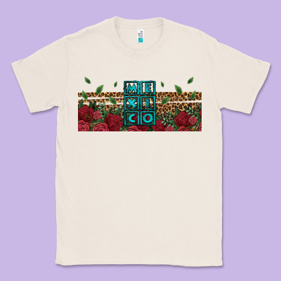 Mexico With Roses Classic Tee Designed By Jasminsmagicworld