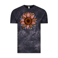 Cloud Black usa flag camouflage leopard sunflower Vintage Tee - Artiststas