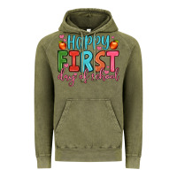 Vintage Olive happy first day of school Vintage Hoodie - JahusDesignShop