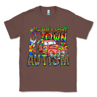 Chestnut Just a Girl Small Town Autism Classic Tee - CowhideDigitalArt