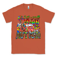 Copper Just a Girl Small Town Autism Classic Tee - CowhideDigitalArt