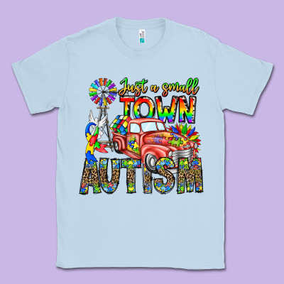 Just A Girl Small Town Autism Classic Tee Designed By Cowhidedigitalart