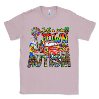 Lilac Just a Girl Small Town Autism Classic Tee - CowhideDigitalArt
