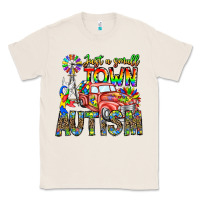 Natural Just a Girl Small Town Autism Classic Tee - CowhideDigitalArt