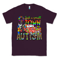 Plum Just a Girl Small Town Autism Classic Tee - CowhideDigitalArt