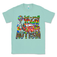 Seafoam Just a Girl Small Town Autism Classic Tee - CowhideDigitalArt