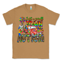 Toasted Coconut Just a Girl Small Town Autism Classic Tee - CowhideDigitalArt