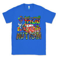 True Royal Just a Girl Small Town Autism Classic Tee - CowhideDigitalArt