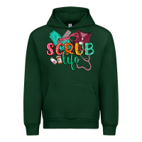 Forest Green Scrub life Urban Hoodie - CowGirlArtShop