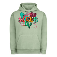 Pigment Oil Green Scrub life Urban Hoodie - CowGirlArtShop