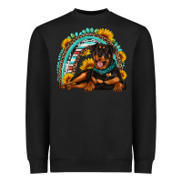 Black Rottweiler  rainbow Heavyweight Sweatshirt - Artiststas