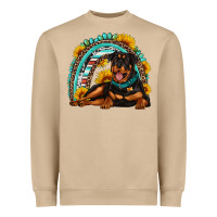 Mushroom Rottweiler  rainbow Heavyweight Sweatshirt - Artiststas