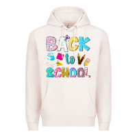 Pale Pink back to school Premium Hoodie - NancyCooperArtShop