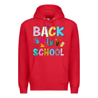 Red back to school Premium Hoodie - NancyCooperArtShop