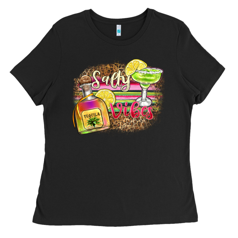 Salty Vibes Ladies Tee by Zillion Design Studio | Teevron