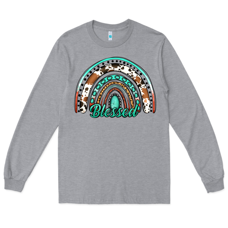 Blessed Western Rainbow Long Sleeve Tee by Jasminsmagicworld | Teevron