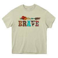 Mossy brave and aztec wood sunflower with arrow Heavy Core Tee - Artiststas