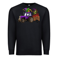Black mardi gras mask crawfish farm tractor Premium Sweatshirt - RanaPortraitStore