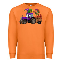 Carrot mardi gras mask crawfish farm tractor Premium Sweatshirt - RanaPortraitStore
