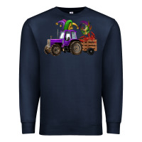 Navy mardi gras mask crawfish farm tractor Premium Sweatshirt - RanaPortraitStore