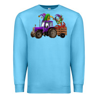 Ocean Blue mardi gras mask crawfish farm tractor Premium Sweatshirt - RanaPortraitStore