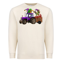 Sandshell mardi gras mask crawfish farm tractor Premium Sweatshirt - RanaPortraitStore
