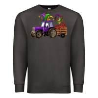 Smoke mardi gras mask crawfish farm tractor Premium Sweatshirt - RanaPortraitStore