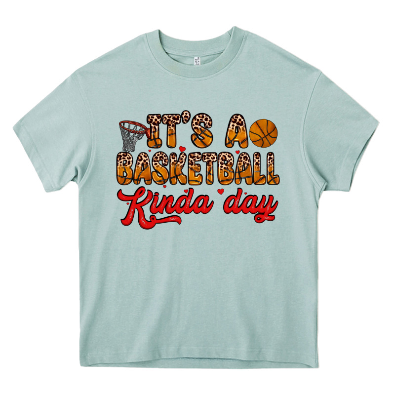 It S A Basketball Kinda Day Heavy Core Tee by Zillion Design Studio | Teevron
