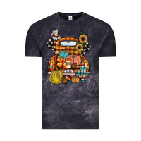Cloud Black farm truck,fall Vintage Tee - JahusDesignShop